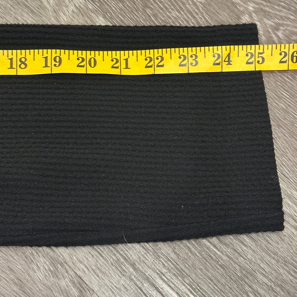 Eileen Fisher Black‎ Waffle Knit Shawl Collar Longline Cardigan Large Minimalism - Picture 8 of 8